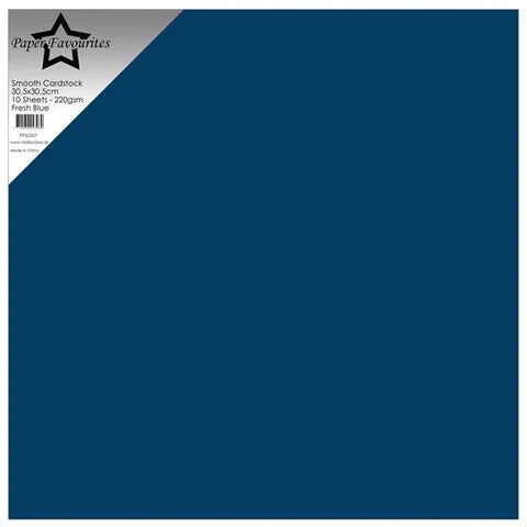 Paper Favourites Smooth Cardstock "Fresh Blue"