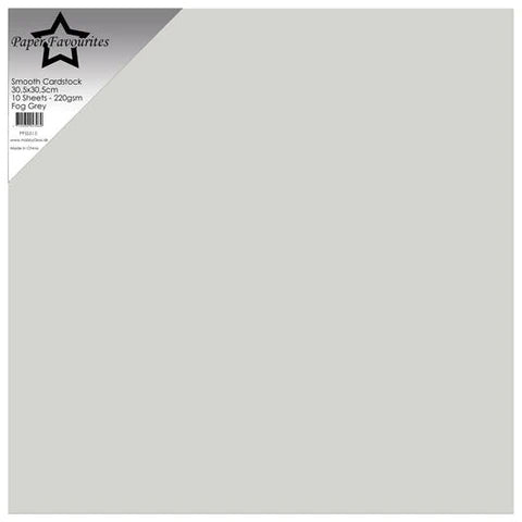 Paper Favourites Smooth Cardstock "Fog Grey"