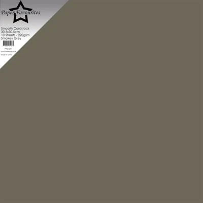 Paper Favourites Smooth Cardstock "Smokey Grey"