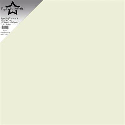 Paper Favourites Smooth Cardstock "Light Beige"