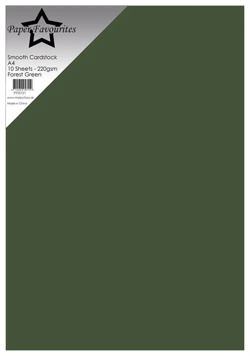 Paper Favourites Smooth Cardstock "Forest Green"