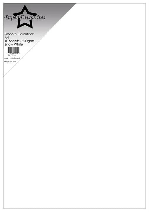 Paper Favourites Smooth Cardstock "Snow White"
