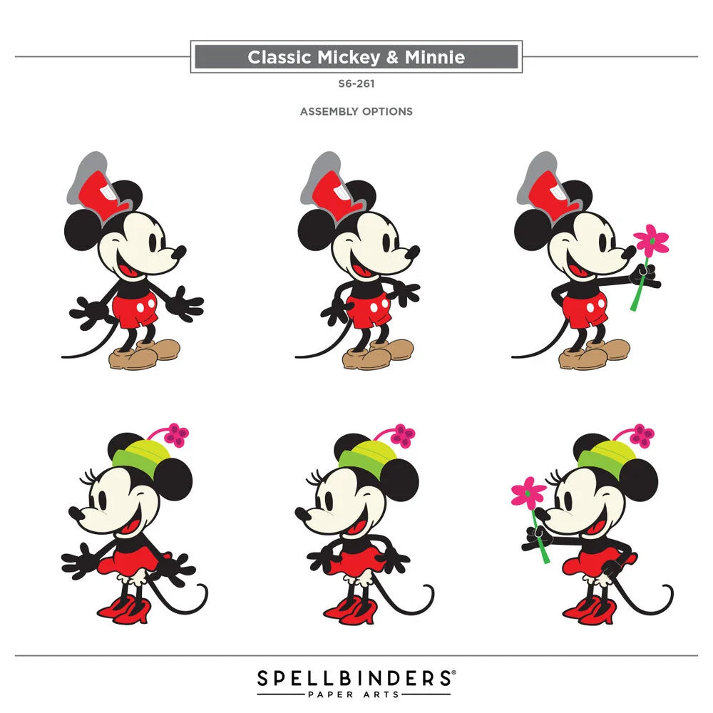 Spellbinders die  – “Classic Mouse: Steamboat Willie Duo”