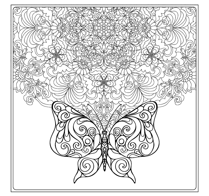 Creative Therapy - Blooms, Birds & Butterflies - Malebog