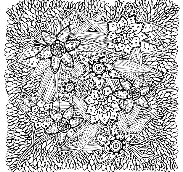 Creative Therapy - Leaves & Flowers - Malebog