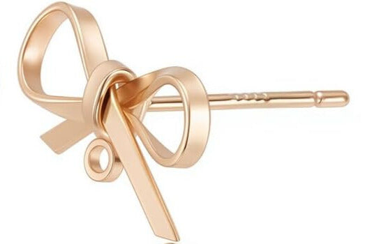 Sløjfe ørestikkere - forgyldt