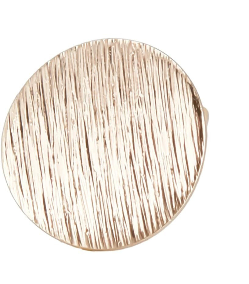 Flade ørestikkere 12 mm - forgyldt