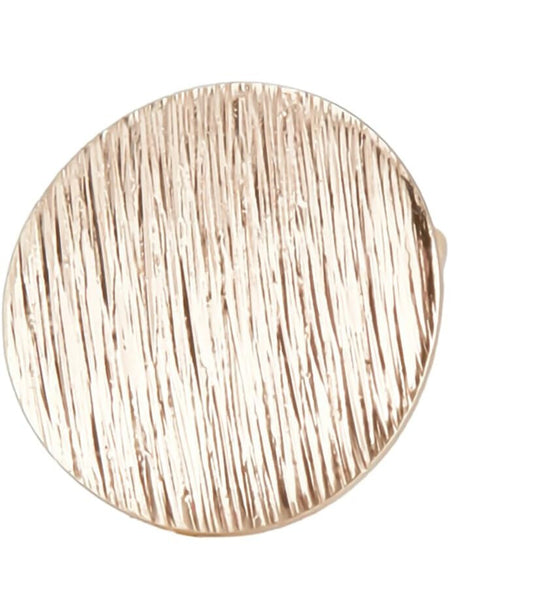 Flade ørestikkere 12 mm - forgyldt