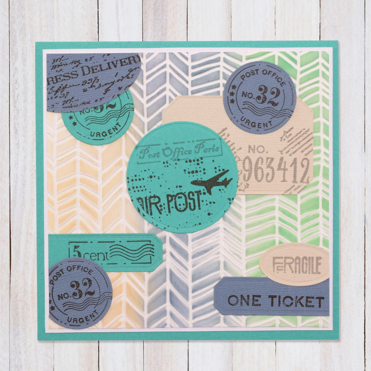 3D Embossing Folder - Chevron