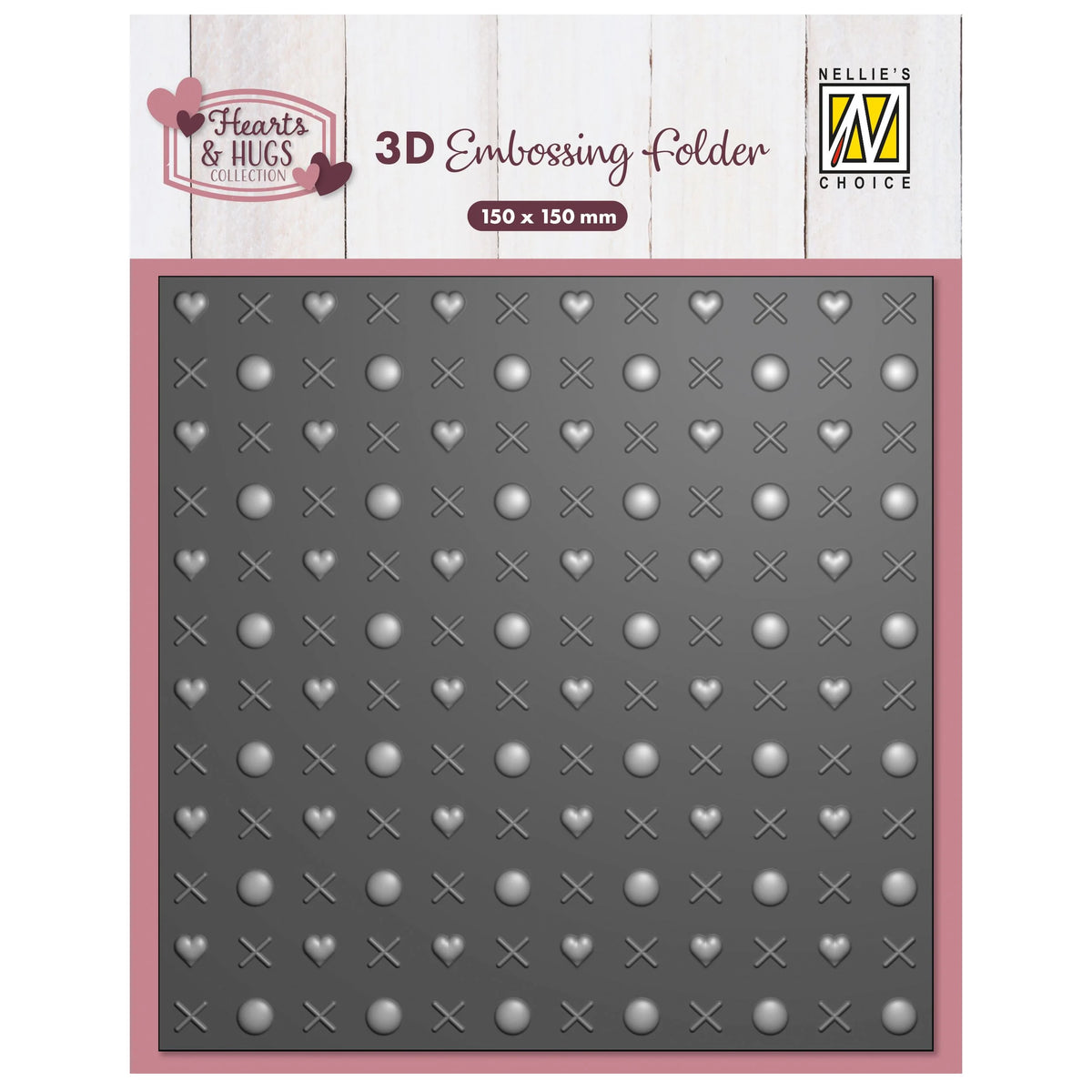 3D Embossing Folder - Hugs & Kisses