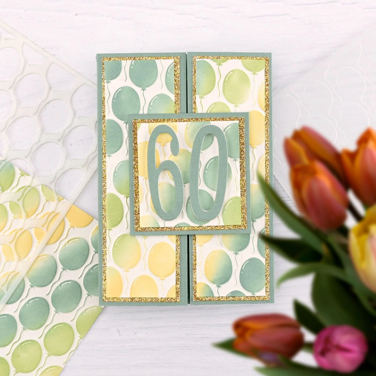 3D Embossing Folder - Balloner