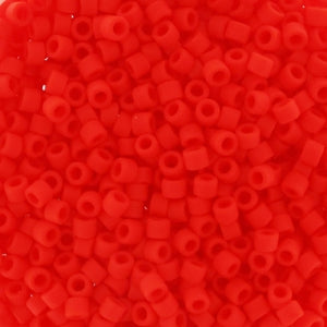Miyuki Delica 11/0 DB0757 - Matte Opaque Vermillion Red