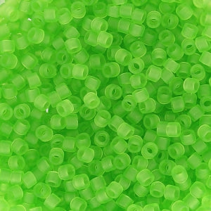 Miyuki Delica 11/0 DB1266 - Matte transparent Lime