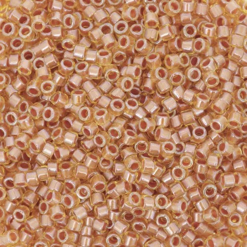 Miyuki Delica 11/0 DB1702 - Copper Pearl Lined Marigold