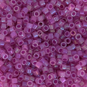 Miyuki Delica 11/0 DB1744 - Opal AB Lined Fuchsia