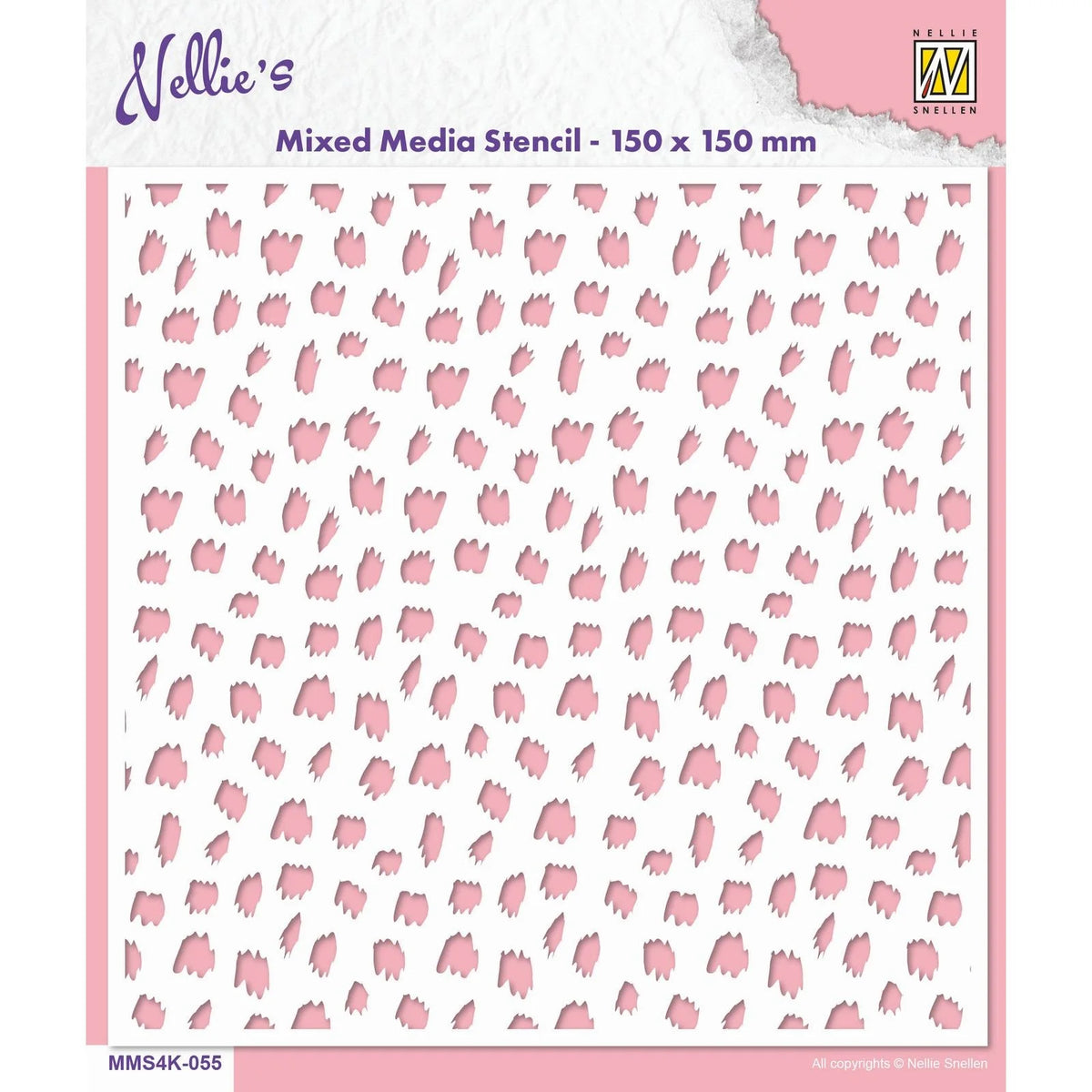 Mixed Media Stencil – Cheetah
