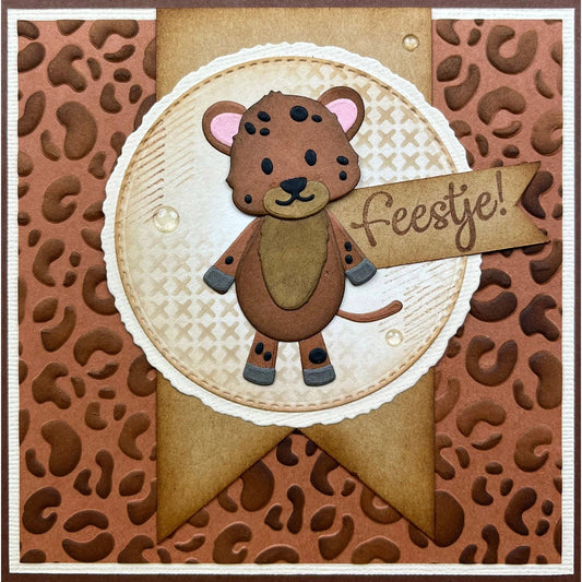 Mixed Media Stencil – Leopard