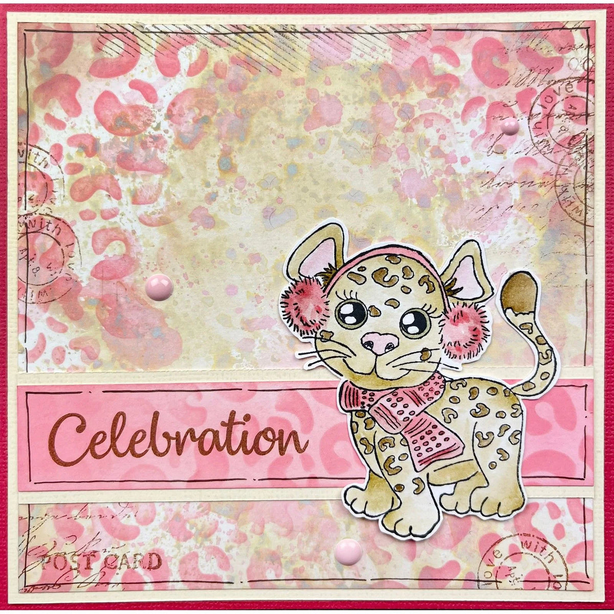 Mixed Media Stencil – Leopard