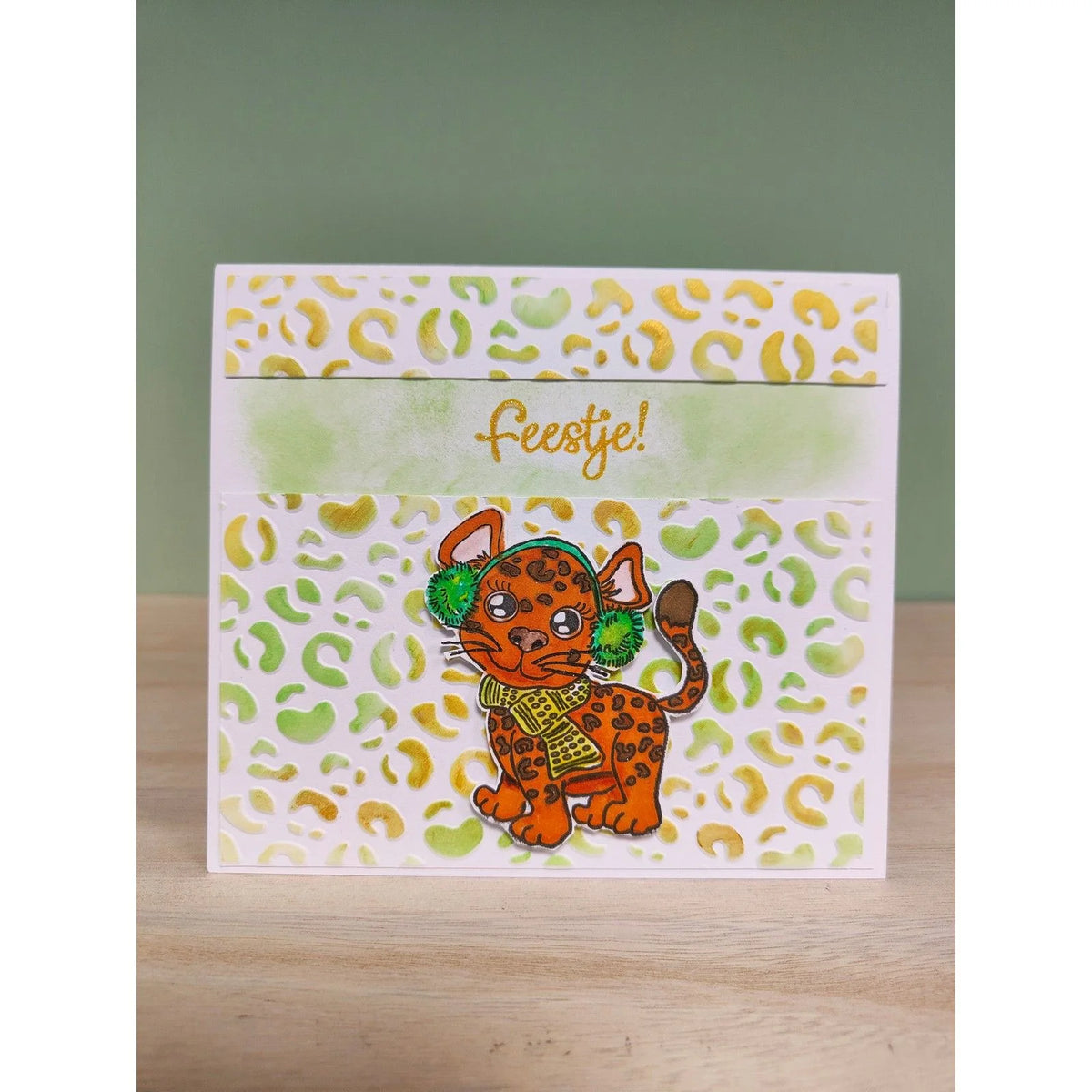 Mixed Media Stencil – Leopard
