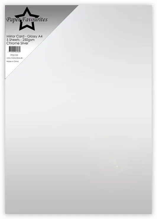 Paper Favourites – Mirror Card Glossy – “Chrome Silver”