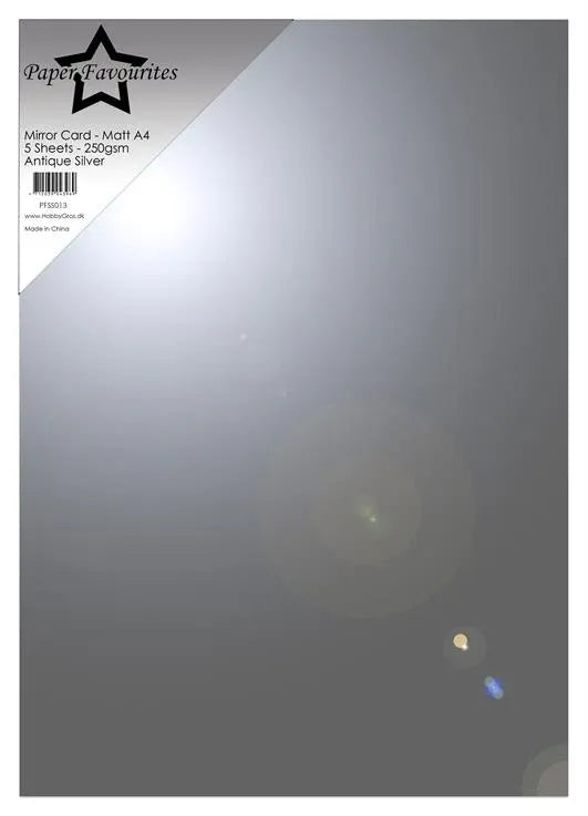 Paper Favourites – Mirror Card Glossy – “Antique Silver”