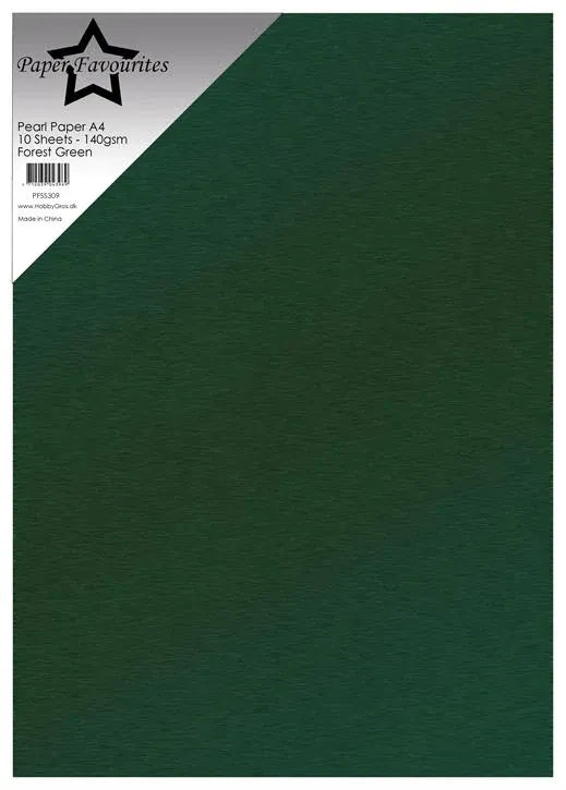Paper Favourites Pearl Paper "Forest Green"