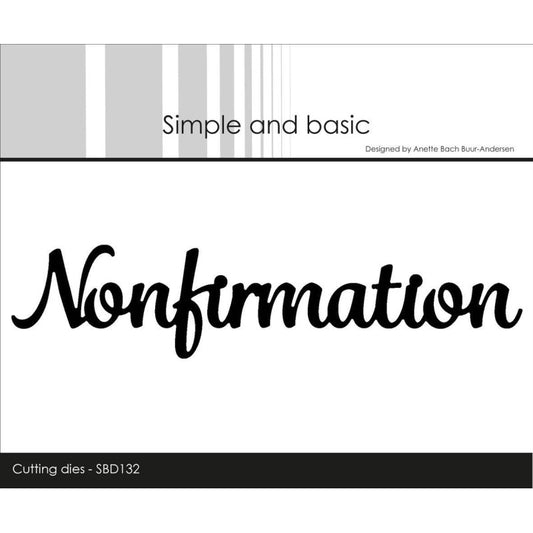 Simple And Basic dies - Nonfirmation
