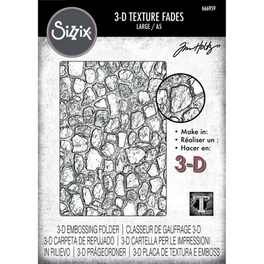 Sizzix/Tim Holtz 3D Embossing Folder "Vault - Cobblestone"