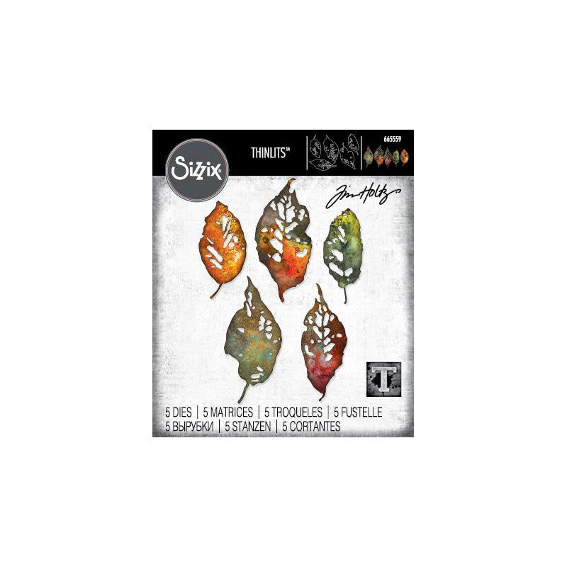 Sizzix/Tim Holtz Thinlits Die "Vault - Leaf Fragments" 665559