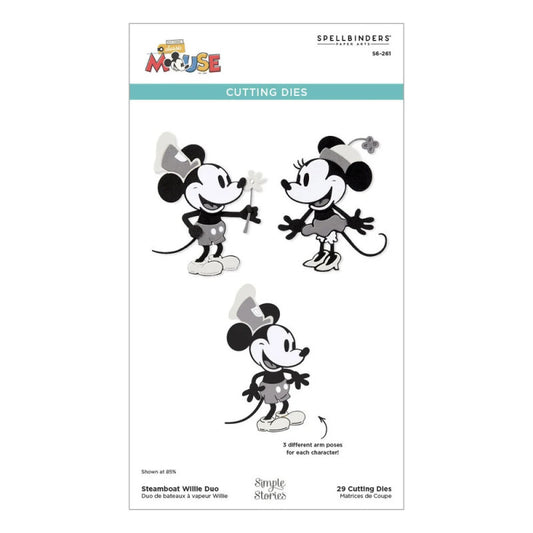 Spellbinders die  – “Classic Mouse: Steamboat Willie Duo”