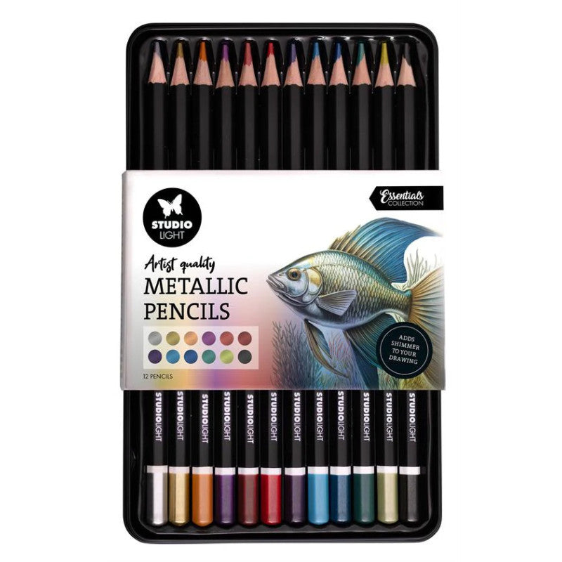 Studio Light Pencils 12 Colors "Metallic Finish"