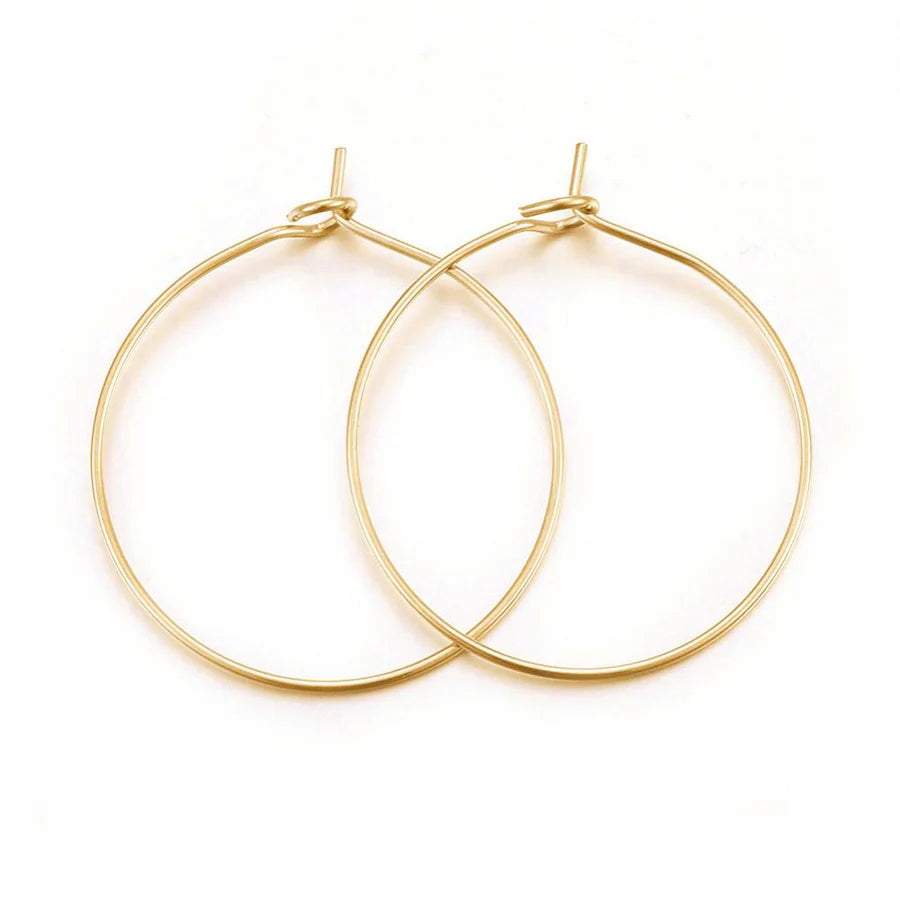 Creoler 30 mm – Forgyldt Stål